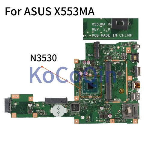 KoCoQin Laptop motherboard For ASUS A553M X503M F503M X553MA X503M X553M F553M F553MA Mainboard REV:2.0 N3530 ► Photo 1/6