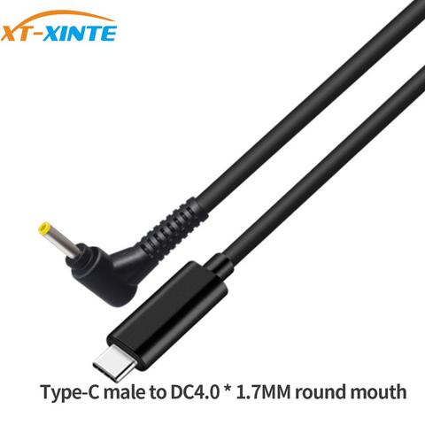 1.5m Portable 65W Type-C Male to DC 4.0x1.7 4.0*1.7mm Male PD Charger Connector Adapter Cable for DELL Huawei Laptops Notebook ► Photo 1/3