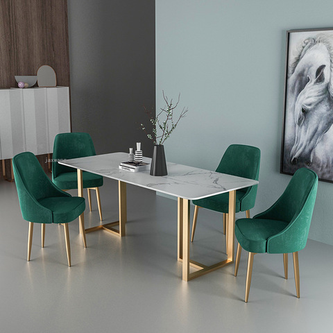 Light Luxury Postmodern Leisure Dining Chair European Restaurant Backrest Negotiation Chair Home Iron Living Room Furniture ► Photo 1/6