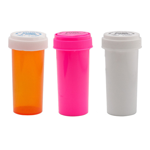 HORNET 30 Dram Stash Jar Push Down & Turn Acrylic Herb Container Vial Plastic Storage Tobacco Case Pill Bottle ► Photo 1/6