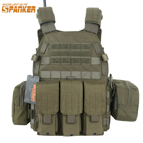 EXCELLENT ELITE SPANKER Tactical Vest Suit Plate Carrier Molle Hunting Vest Suit Airsoft Vests Chest Rig Gear Armor Plate Vests ► Photo 1/6