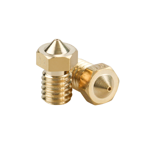 5/10pcs E3D V6 Brass Nozzle 0.2/0.25/0.3/0.4/0.5/0.6/0.8/1.0 For 1.75mm 3mm Filament E3D V6  V5 Copper Nozzle Extruder ► Photo 1/6