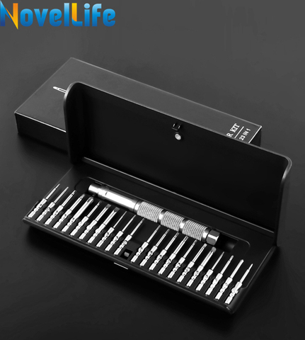 23 in 1 Multifunction Precision Screwdriver Set 4mm S2 Steel Magnetic Screw Driver Bits Kit Electronics Cell Phone Repair Tool ► Photo 1/6