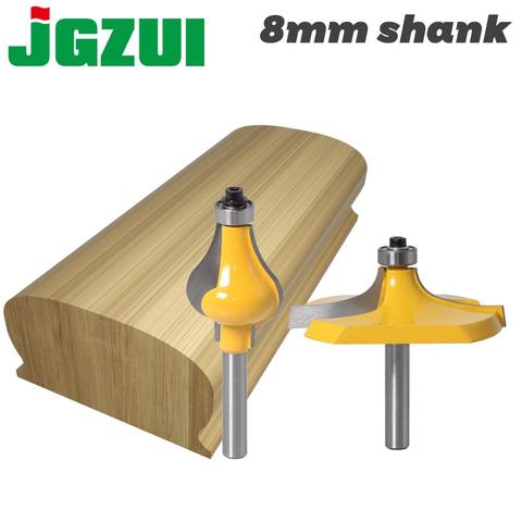 2PC 8mm Shank Thumbnail & Beaded 2 Bit Handrail Router Bit Set Line knife Woodworking cutter Tenon Cutter for Woodworking Tools ► Photo 1/6