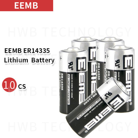 10Pcs/LOT EEMB ER14335 2/3AA 3.6V 1650mAh Lithium Battery Brand New + Free Shipping ► Photo 1/5