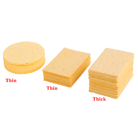 10Pcs/Lot Solder Iron Tip Cleaning Sponge High Temperature Resistant Replacement Sponges for Soldering Rework Accessories ► Photo 1/6