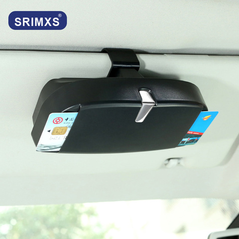 Multifunction Auto Car Sun Visor Glasses Case Clip Ticket Card Clamp Sunglasses Holder Accessories ► Photo 1/6