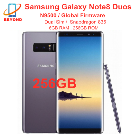 Samsung Galaxy Note8 Note 8 Dual Sim N9500 6GB ROM 256GB Mobile Phone  Octa Core 6.3