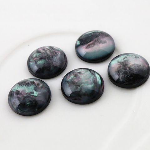 New Fashion 20pcs/Lot 20mm Black Shell Color Flat Back Resin Cabochons Cameo,Fit 20mm Cameo Base-G3-30 ► Photo 1/2