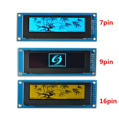 7/9/16Pin 2.8 inch OLED display module 25664 SSD1322 256x64 LCD screen with grayscale SPI serial screen ► Photo 1/1