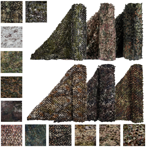 Multiple Color Single Camouflage Nets Mesh 1.5M Wide Army Military Camo Netting for Hunting Car Covers Tent Sun Shelter ► Photo 1/6