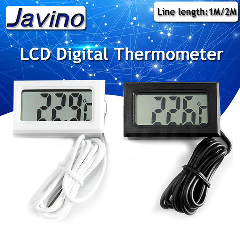 Mini LCD digital thermometer used for freezer temperature - 50-110℃ refrigerator thermometer indoor and outdoor waterproof probe ► Photo 1/6