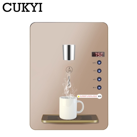 CUKYI Multifunctional Electric Wall Mounting water dispenser tankless Water Heater insulation adjustable Drinking Fountain 220V ► Photo 1/3