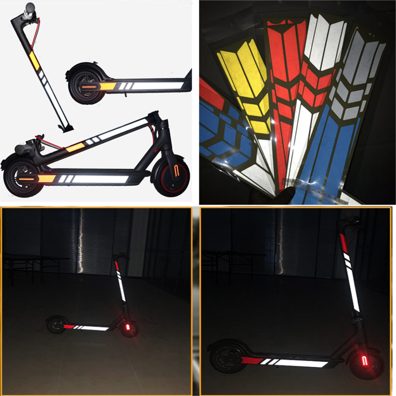 Xiaomi M365Pro Scooter Reflective Sticker Reflect Light Tags Paster Decals Night 