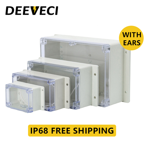IP68 Plastic Transparent Waterproof Enclosure Box Electronic Project Outdoor Instrument Electrical Project Box Junction Housing ► Photo 1/6