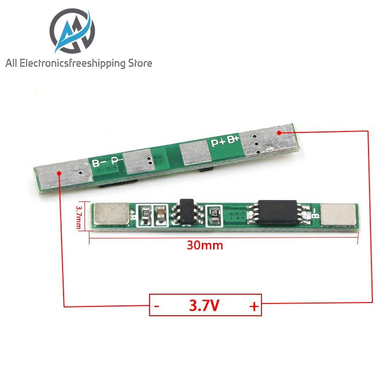 1S 3.7V 3A li-ion BMS PCM battery protection board pcm for 18650 lithium ion li battery ► Photo 1/6