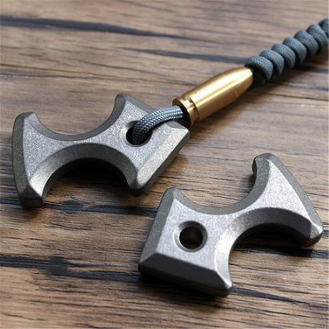 Outdoor portable multifunctional tool. TC4 titanium alloy CNC EDC handle pendant, car pendant, window breaker, key pendant ► Photo 1/6