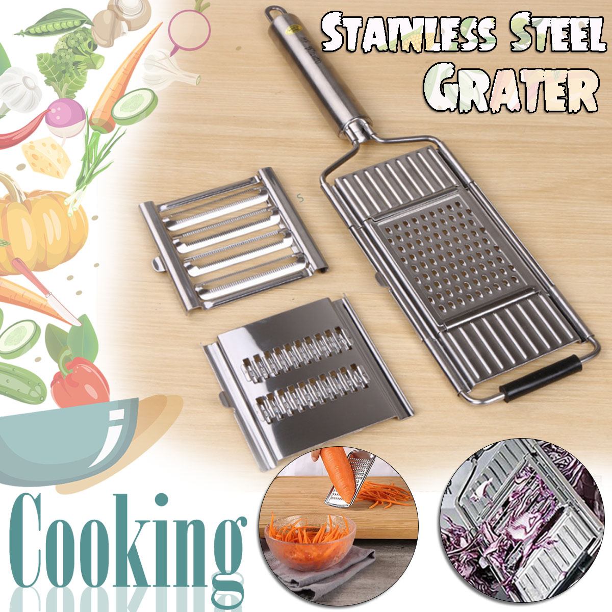 Vegetable Fruit Chopper Food Slicer Cutter Peeler Stainless Steel Kitchen Tool