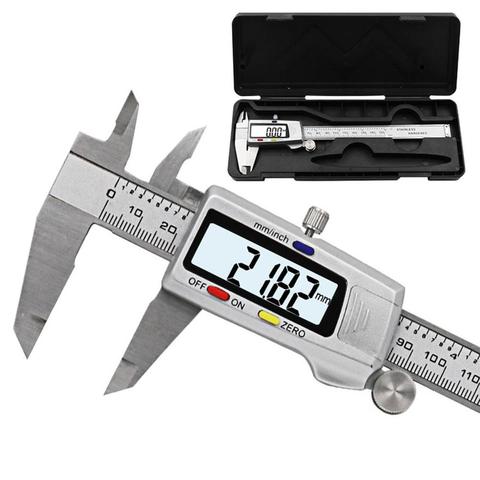 Digital Vernier Calipers 0-150mm LCD Electronic caliper Carbon Fiber Gauge height measuring tools instruments micrometer ► Photo 1/6