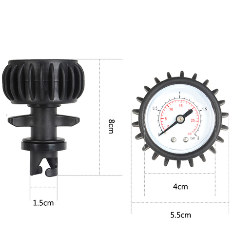 for inflatable boat air pressure gauge air thermometer kayak test air valve connector SUP stand up paddle board etc ► Photo 1/6