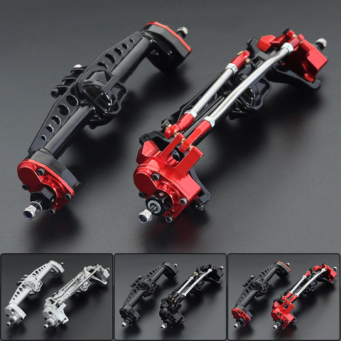 Heavy Duty Aluminum Alloy Front and Rear Portal Axles for 1/10 RC Crawler Car Axial SCX10 III AXI03007 AR45 Axle Upgrade Part ► Photo 1/6