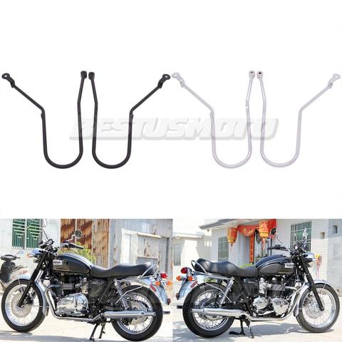 Motorcycle Left&Right Side Pannier Rail Saddlebag Support Bar For Triumph Bonneville T100 Thruxton Scrambler 900 2001-2015 ► Photo 1/6