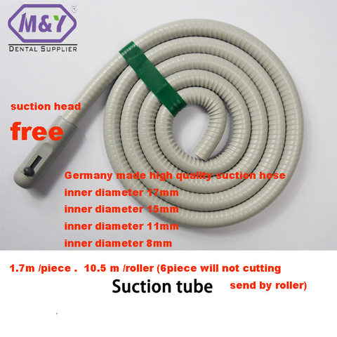 Germany made dental 1.7m/piece High Quality Dental Strong Suction/ Weak Suction Tube hose pipe For dental unit Suction Unit ► Photo 1/3