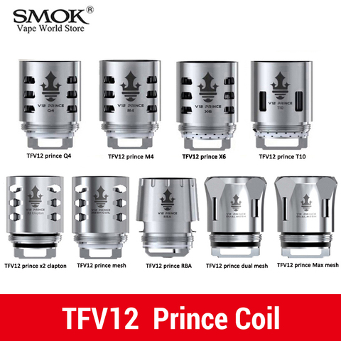 Original  Vape SMOK TFV12 Prince Coil For TFV12 PRINCE Tank With DIY RBA Q4 M4 X6 T10 Mesh dual mesh Core Eletronic Cigarette ► Photo 1/6