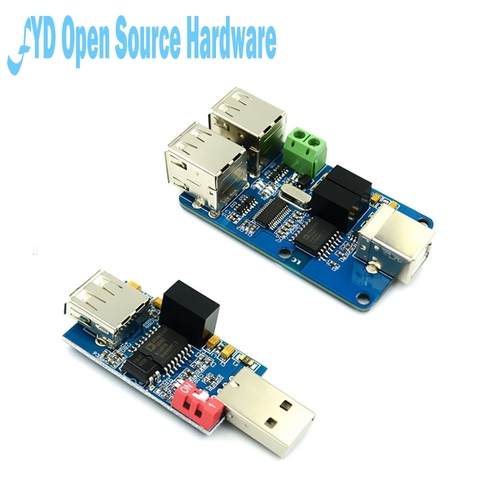 Quad USB isolator USB HUB isolation module coupling protection board ADUM3160 B0505S 1W 1500V USB to USB ► Photo 1/5