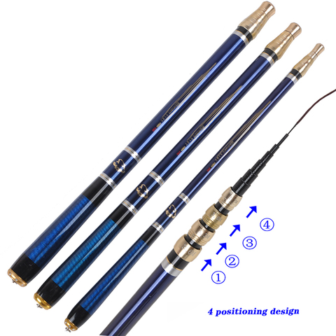 3.6M-6.3M Adjustable Positioning Fishing Rod Telescopic Ultra-Short Carbon Fishing Spinning Ultra Light Hard Stream Rod ► Photo 1/6