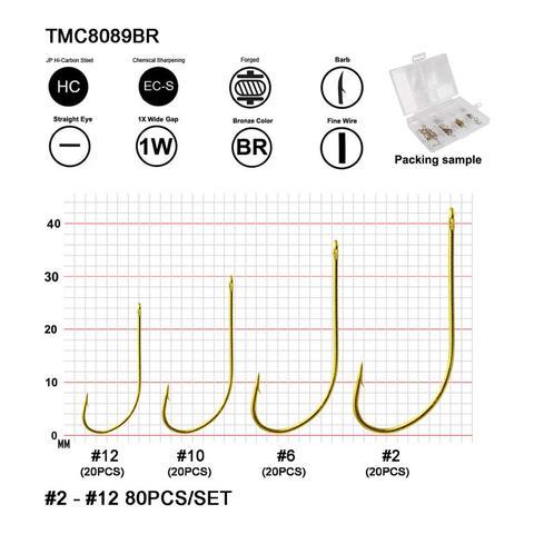 Eupheng 100pcs EP-TMC8089 Bass Bug Fishing Hook Straight Eye Hooks Fine  Wire Forged Fly Fishing Hook - Price history & Review, AliExpress Seller -  AventikEupheng Store