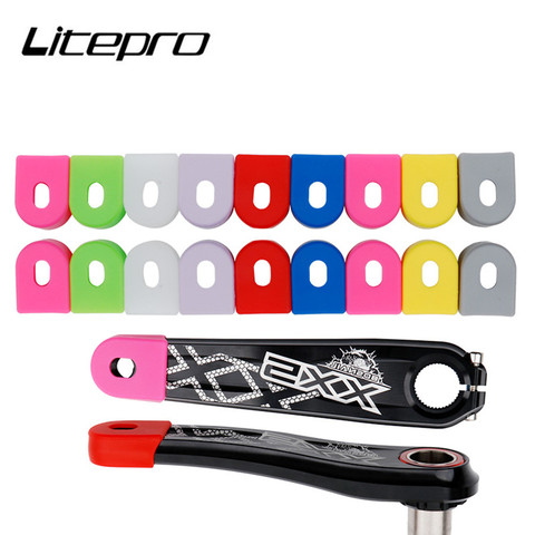 Fixed Gear Road Bicycle Crank Protector Sleeve MTB Mountain Bike Crankset Cover Scratch-resistant Silicone Cover Cycling Parts ► Photo 1/6