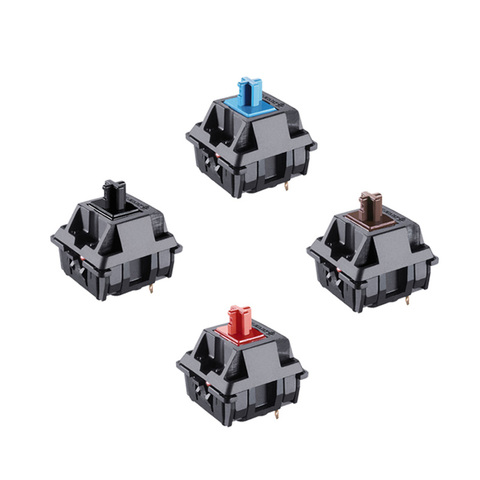 8 Pcs Chery Shaft Mechanical Keyboard MX Tripod Black Shell Switch Mx Brown Blue Red Switch 3 Pin feet Cherry Mx Clear Switch ► Photo 1/6