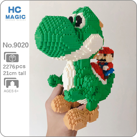 HC 9020 Super Mario Yoshi Dragon Monster Animal Pet 3D Model DIY Mini Diamond Blocks Bricks Building for Children no - Price history & Review | AliExpress Seller - Sissi