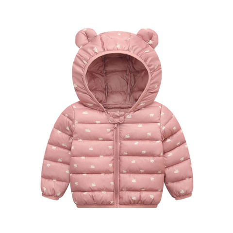 Baby Girls Hooded Down Jackets For Kids Coats Autumn Boys Cartoon Warm Jacket Coat Jacket Toddler Girl Zipper Jacket Outerwear ► Photo 1/6