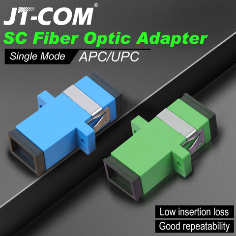 Free Shipping!200Pcs SC Fiber Optic Connector Adapter SC / UPC SM Flange Singlemode Simplex SC-SC APC Coupler Wholesale to ► Photo 1/6