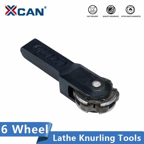 XCAN 6 Wheel Lathe Knurling Tools CNC Lathe Tool Holder Hob ► Photo 1/5