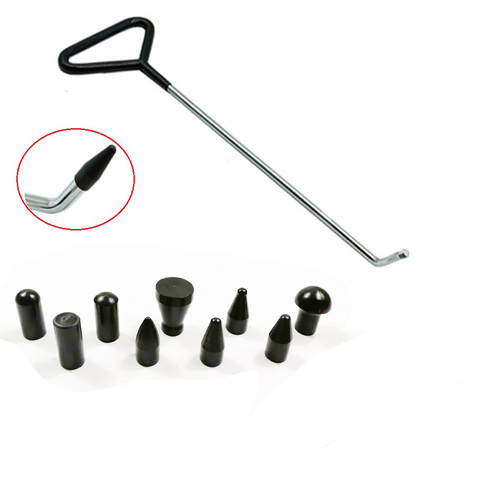 1pc Newly Design PDR Rods Tools Hook Tools Push Rod with 9 Pcs Tap Down Heads (R1) ► Photo 1/6