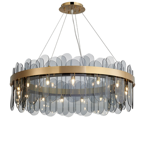 g9 LED Postmodern Round Stainless Steel Golden Designer Chandelier Lighting Lustre Suspension Luminaire Lampen For Dinning Room ► Photo 1/6