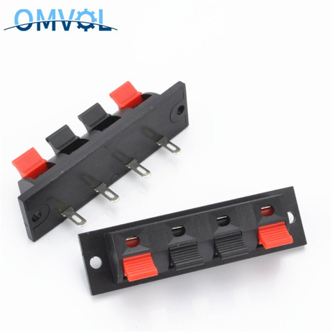 5pcs Single Row 4 Pin 4 Position Speaker Terminal Board Connectors ► Photo 1/6