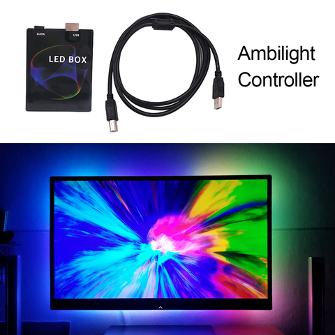 5V USB LED Strip Ambient Controller DIY TV HDTV Computer Monitor Backlight PC Dream Screen Light Box for Addressable LED Strip ► Photo 1/6