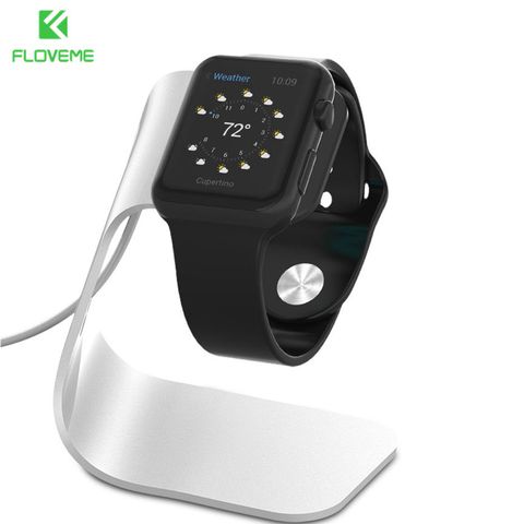 FLOVEME Metal Aluminum Charger Stand Holder for Apple Watch Bracket Charging Cradle Stand for Apple i Watch Charger Dock Station ► Photo 1/6