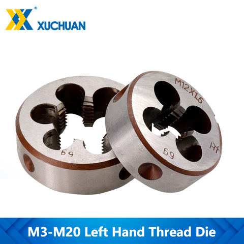 1pc M3 M6 M8 M10 M12 M14 M16 M18 M20 Left Hand Machine Thread Die Metalworking Screw Thread Machine Metric Die ► Photo 1/5