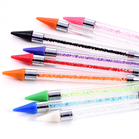 High Quality Colorful Crystal Pick Up Pencil Nail Art Rhinestones Picking Up Tools DIY Clothes Beads Picker Diamond Pencil B1287 ► Photo 1/6