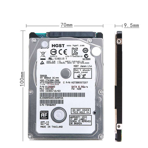 HDD 500gb 2.5''SATA USB3.0 Portable Hard Disk Internal Hard Drive 500gb for Laptops Storage Desktop Devices Disco Duro 5200rpm ► Photo 1/5