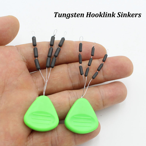 9PCS/Pack Tungsten Sinkers Hooklink Weights for Carp Fishing Terminal Tackle Accessories for Carp Rig Size 0.07g 0.09g ► Photo 1/6