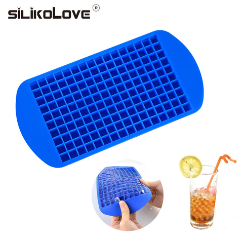160 Grids Mini Ice Cube Mold Reusable Silicone Ice Cube Mold For DIY Making Small  Square Frozen Ice Cubes Bar Kitchen Tool - AliExpress