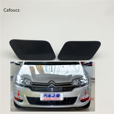 Cafoucs For Citroen C5 2009-2012 Car Headlamp Headlight Washer Spray Nozzle Jet Cover Caps ► Photo 1/5