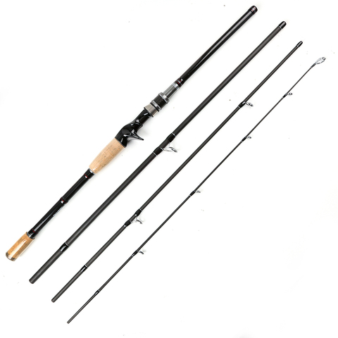 2.1 2.4 2.7m  Lure Rod 4 Section Carbon Casting Fishing Rod Travel Rod Baitcasting Fishing rod Fishing Saltwater Rod 10-25g ► Photo 1/6