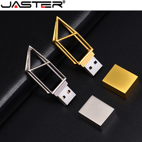 JASTER Pendrive 2022 Hot Art building hollow USB 2.0 4GB 8GB 16GB 32GB 128GB USB Memory flash stick pen drive custom logo U disk ► Photo 1/6